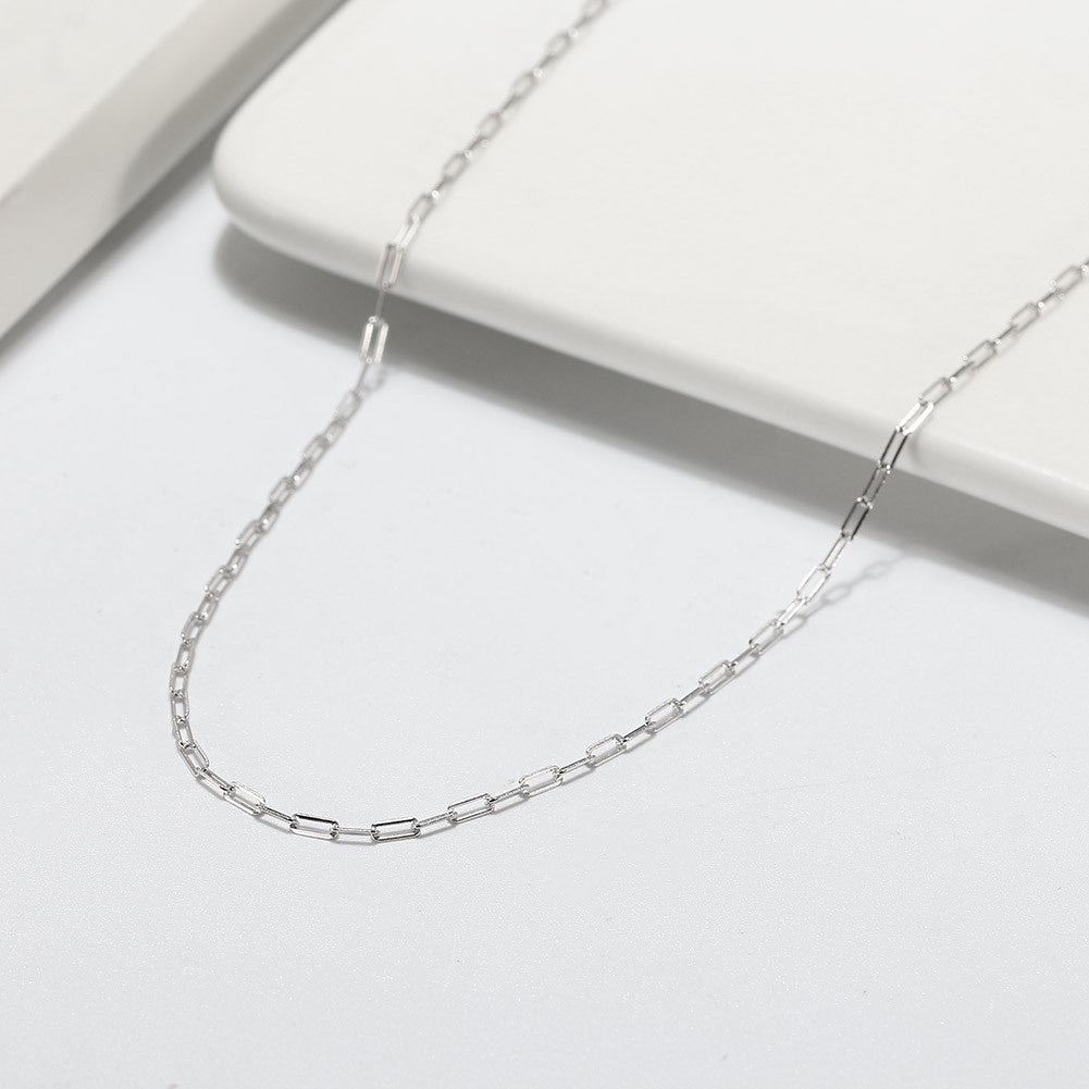 Creative Personality Sterling Silver Clip Clavicle Chain