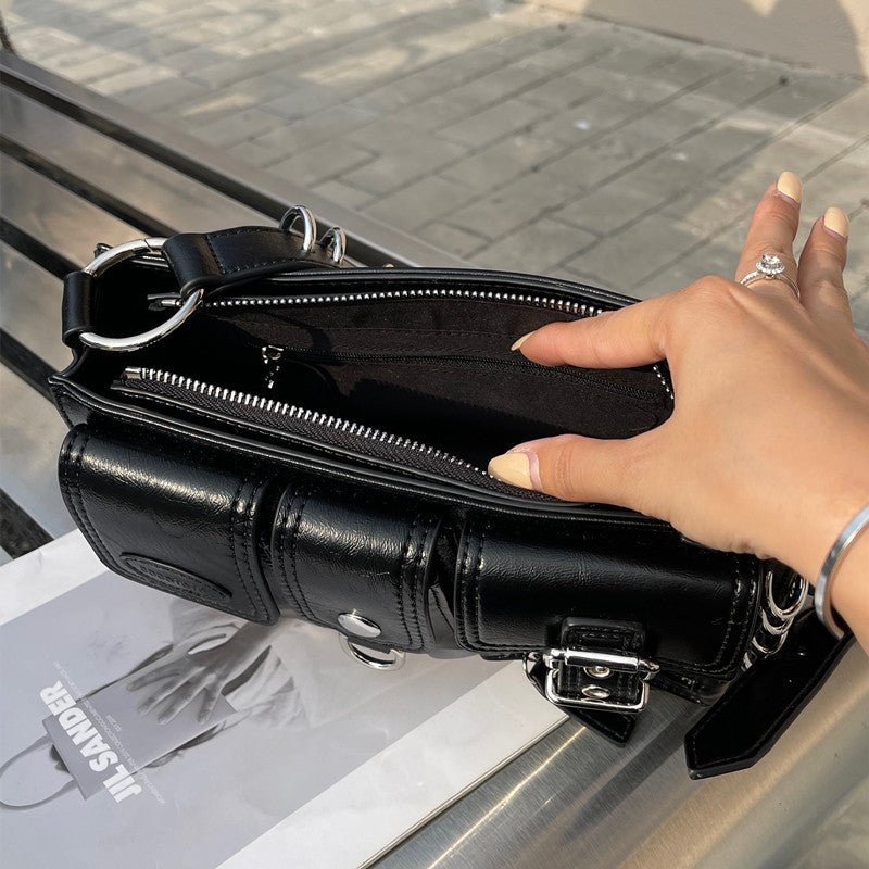 Women's Fashion Short Crossbody Baguette Bag