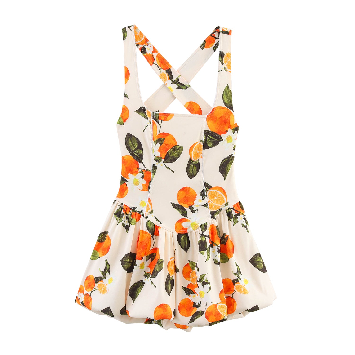 Sleeveless Printed Short Dress For Women
