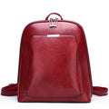 Factory Direct Sales Soft Leather Backpack Women Korean Fashion Wild One-Shoulder Messenger Bag Ladies Retro Stereotyped Backpack