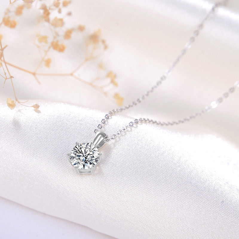 Diamond Necklace Korea Temperament Large Zircon Pendant
