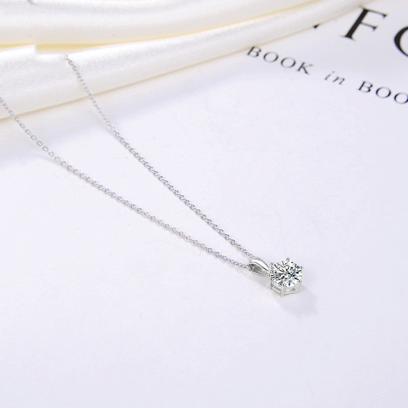 Diamond Necklace Korea Temperament Large Zircon Pendant