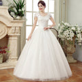 Spring new bride married gauze dress, slim thin shoulders, the Korean lace flower word shoulder woman