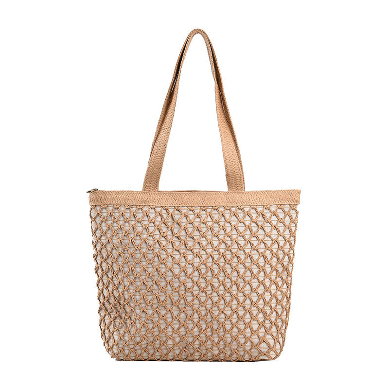 Women's Fashion Versatile Large Capacity Woven Bag