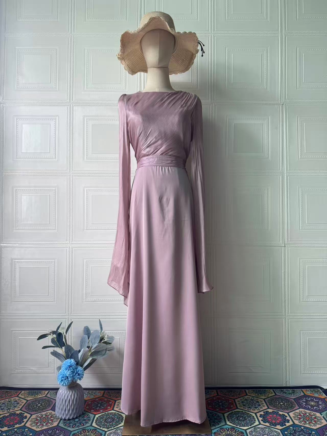 Polyester Long Sleeve Dress Dress Women