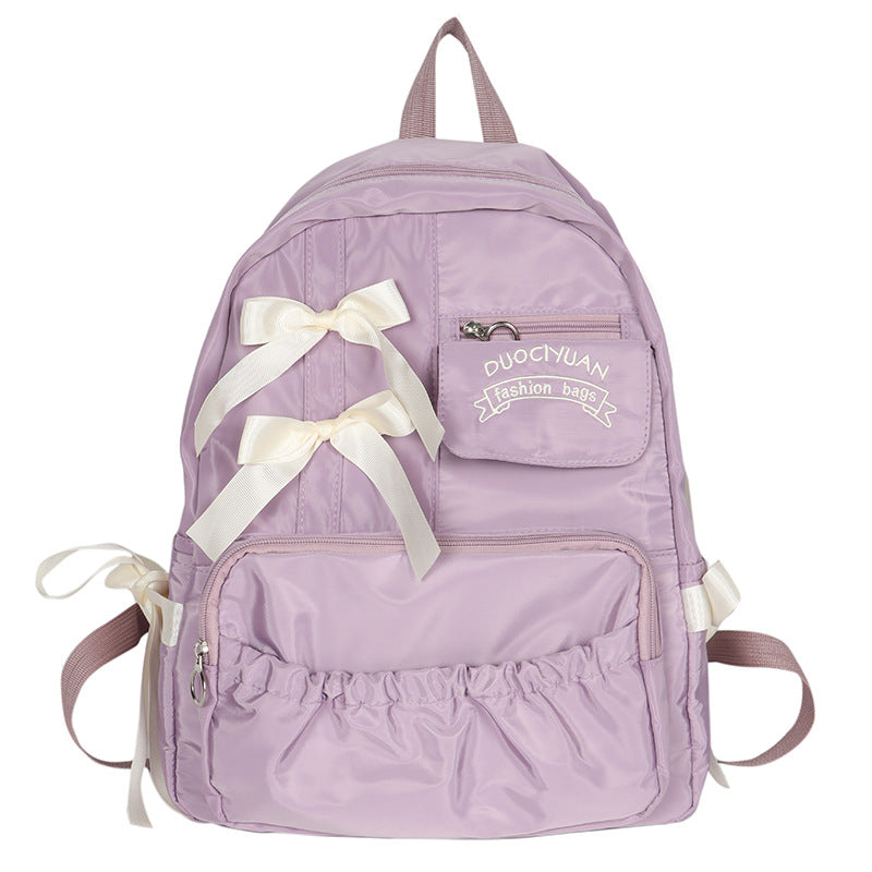 Schoolbag Female College Student Junior High School Student Backpack Large Capacity