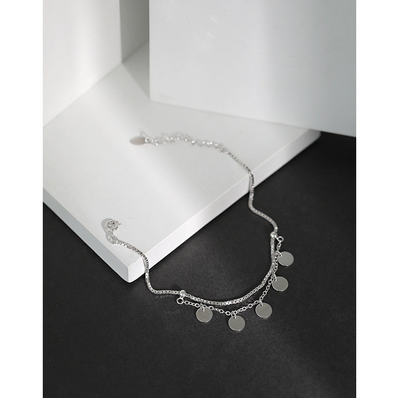 S925 sterling silver bracelet double layer