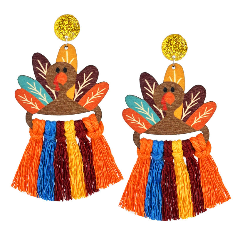 Eardrops Turkey Pumpkin Dinner Thanksgiving Party