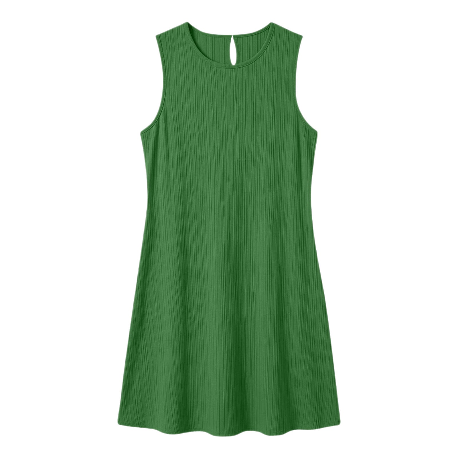 Sleeveless Pleated Casual Dress Women