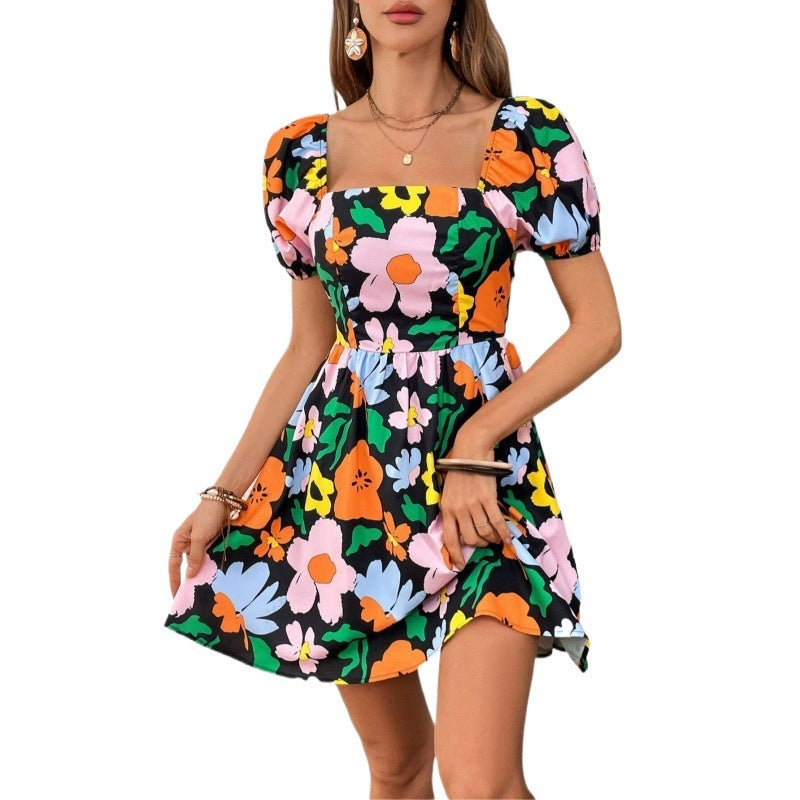 Printed Short Dress For Women