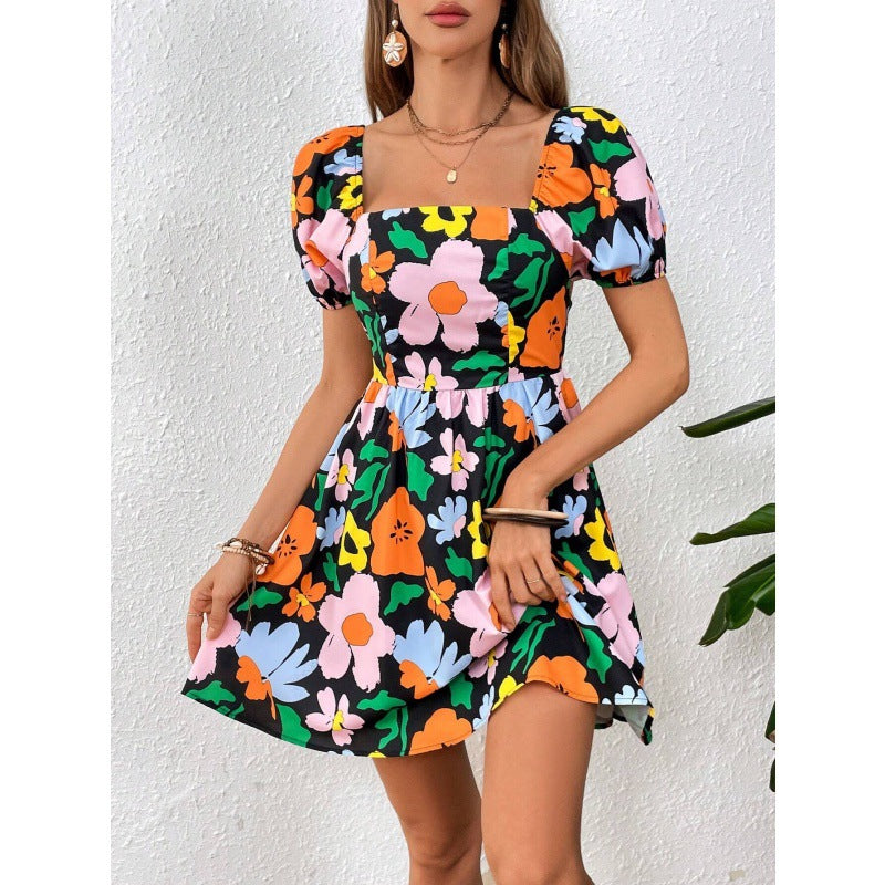 Printed Short Dress For Women