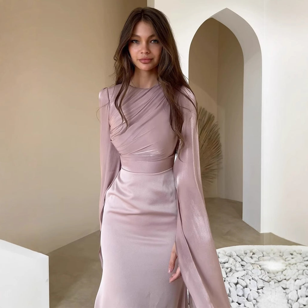 Polyester Long Sleeve Dress Dress Women
