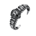 Personalized Stainless Steel Men's Lion Head Punk-Style Biker Bracelet