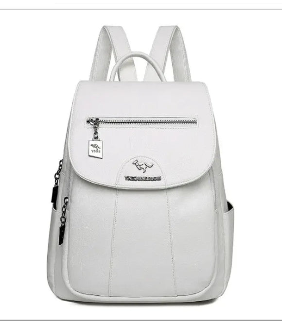 Travel Backpack School Girl Student Washed Sheepskin Backpack