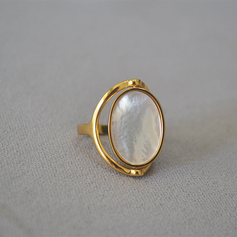 Fashionable And Modern Personality Ring Double-sided Rotatable