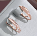 Splendid European And American Earrings Women's Elegant Zircon Earrings High-grade