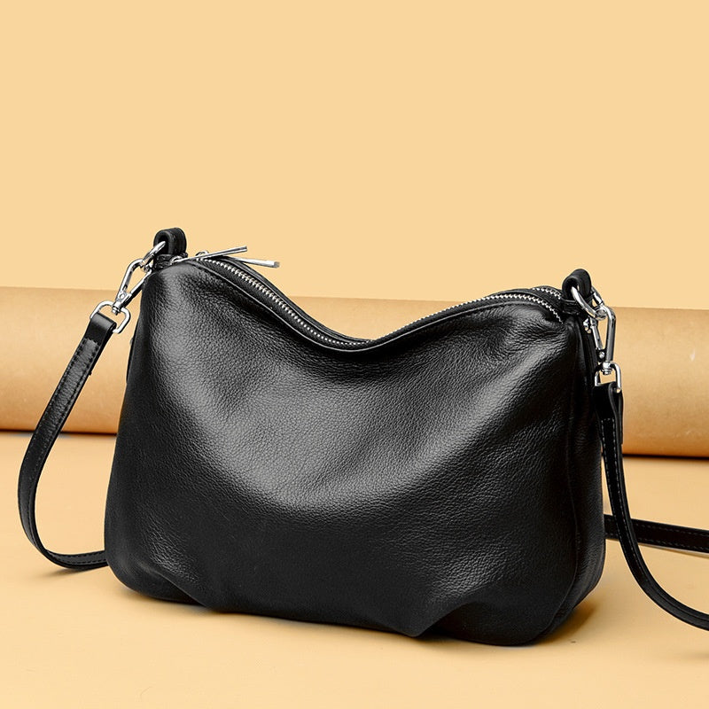 Genuine Leather Women's Bag Large Capacity First Layer Leather One-shoulder Crossbody Bag