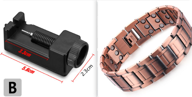 Men's Bracelet Geometric Titanium Steel Red Copper