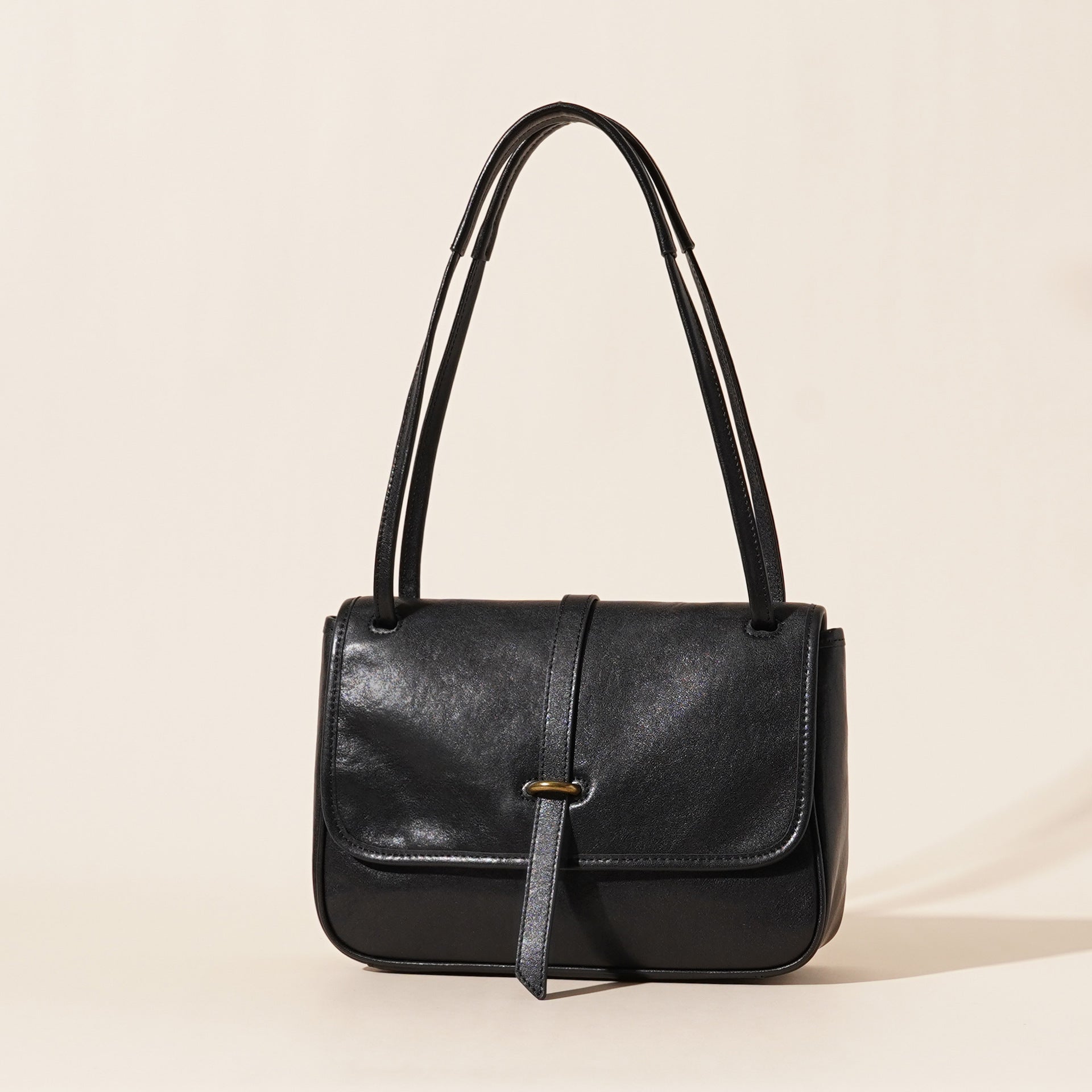 Genuine Leather Niche Retro Crossbody Commuter Large Capacity Leather Messenger Bag