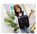 Cute Cat Canvas Backpack