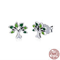 Heart stud earrings