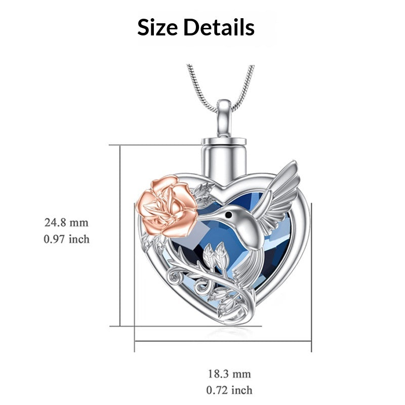 Love-themed Peace Dove Urn Necklace