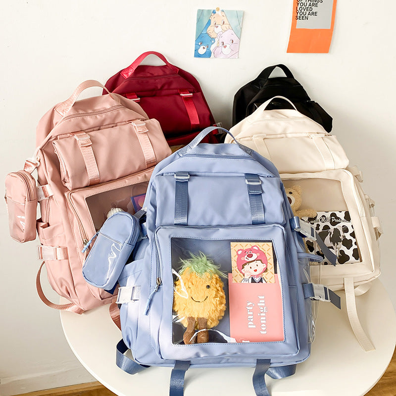 Student Large Capacity Backpack Japanese Simple And Versatile