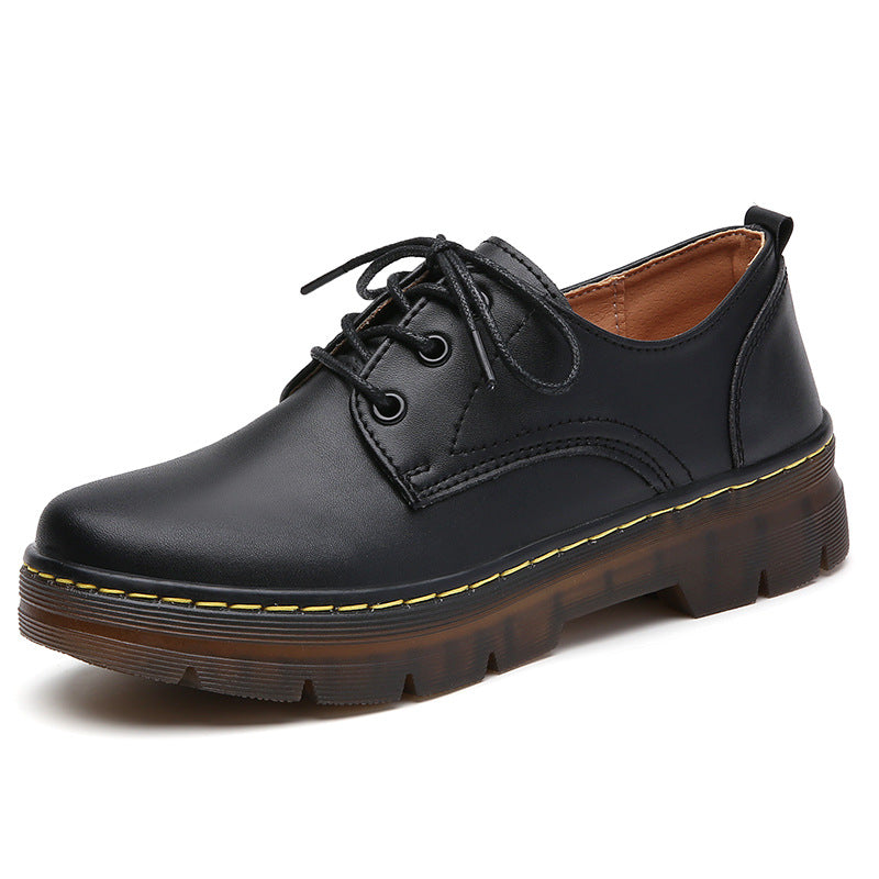 Women's Retro Soft-Soled British-Style Versatile Chunky-Heel Shoes