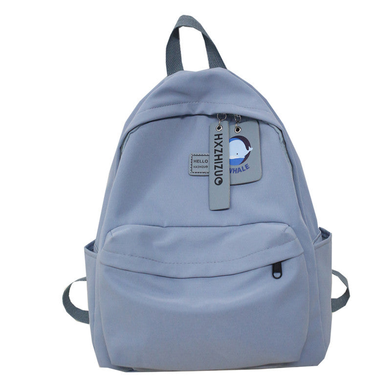 Student Campus Minimalist Nylon Backpack