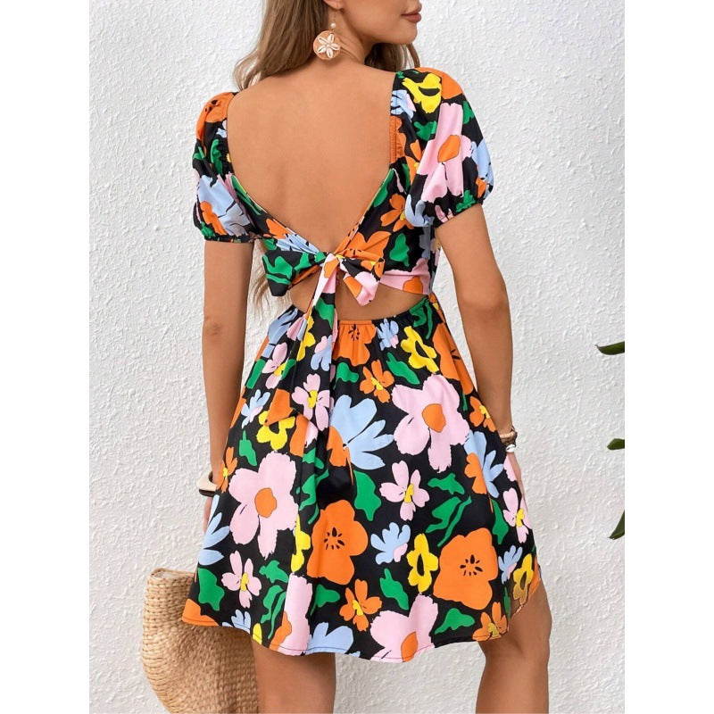Printed Short Dress For Women