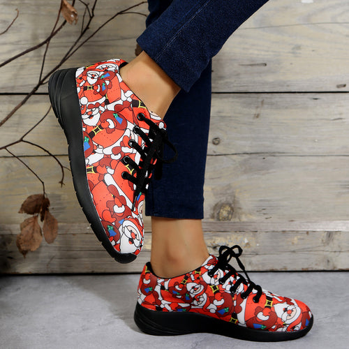 Blommiga Jultomten Sneakers