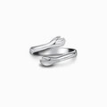 S925 Sterling Silver Hug Ring For Women Simple Fashion Forefinger