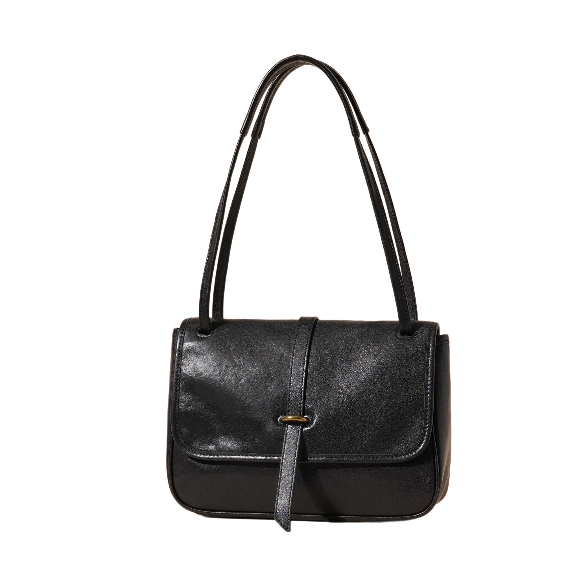 Genuine Leather Niche Retro Crossbody Commuter Large Capacity Leather Messenger Bag