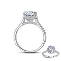 Cross Border Explosion S925 Sterling Silver Ring Women''s Fashion Luxury