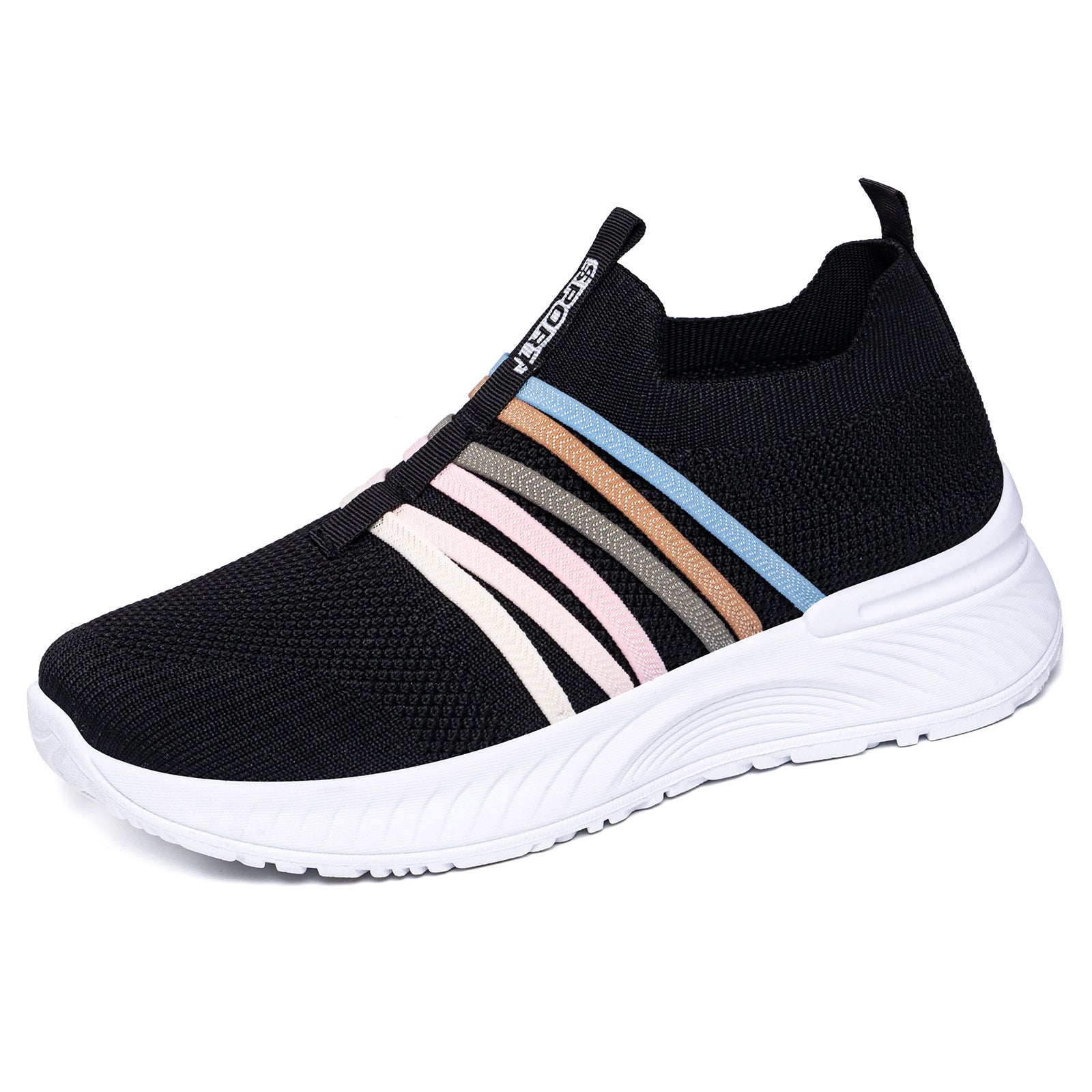 Summer New Breathable Flyknit Slip-On Casual Shoes
