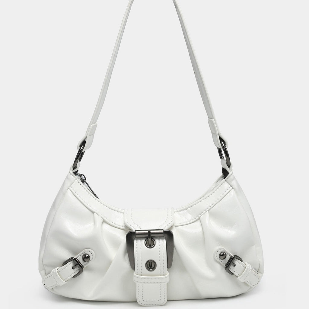 Women's Vintage Vintage Two-tone Leather Shoulder Bag