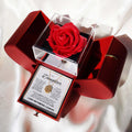Heart-shaped Four-leaf Clover Micro-set Zircon Women's Necklace Gift Box