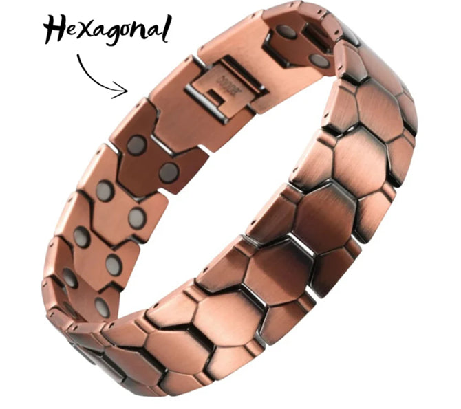 Men's Bracelet Geometric Titanium Steel Red Copper
