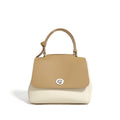 Contrast Color Cowhide Handbag Crossbody Shoulder Bag