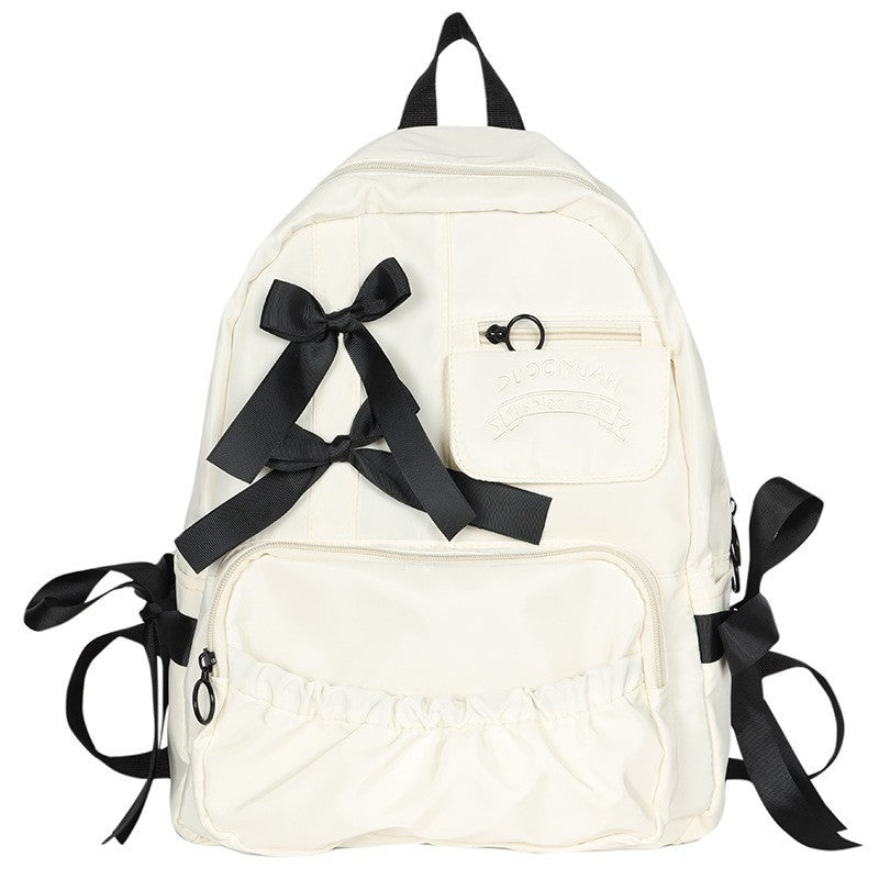 Schoolbag Female College Student Junior High School Student Backpack Large Capacity